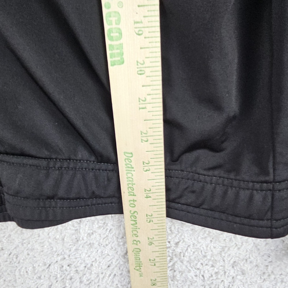 Puma Black Full Zip Track Jacket Womens XL White Stripe Retro Athletic Slim Fit - Picture 6 of 12